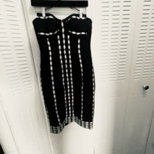 Tracey Reese Strapless black dress size 6